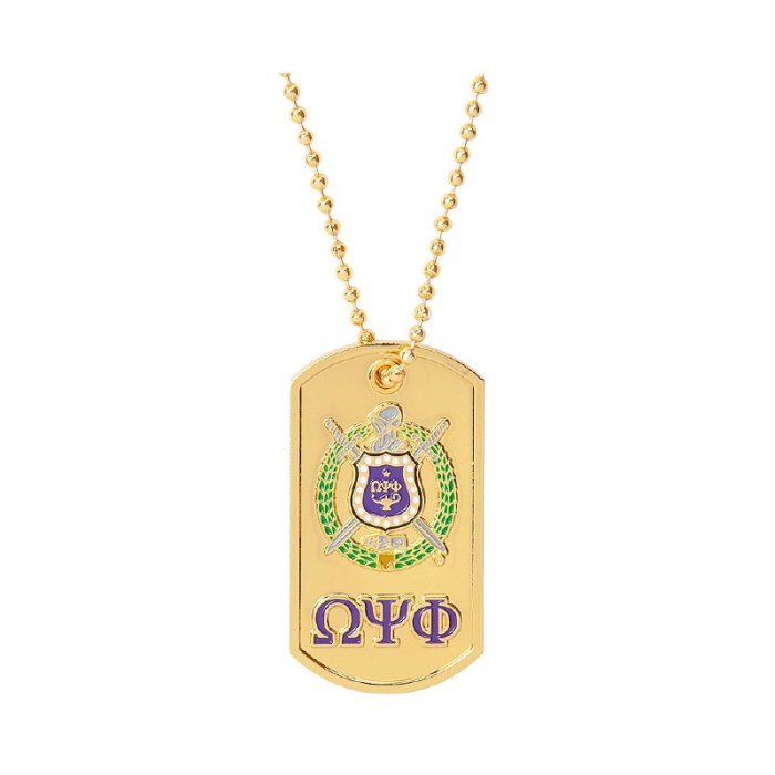 Omega psi phi dog collar