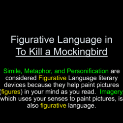 To kill a mockingbird figurative language