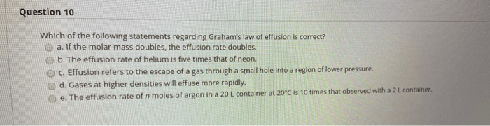 Graham's law of effusion worksheet answers